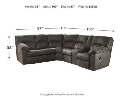 Tambo 2-Piece Sectional with Recliner