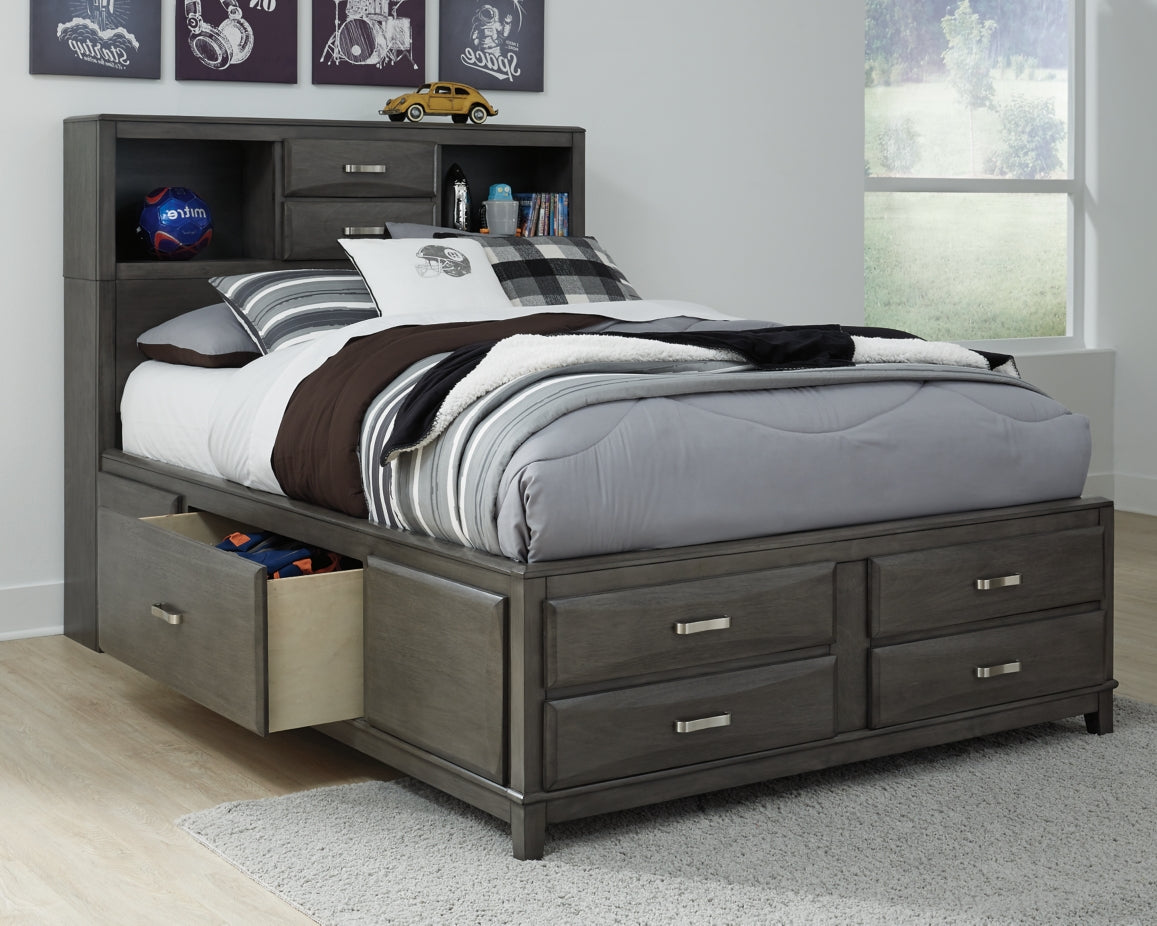 Caitbrook Queen Storage Bed with 8 Drawers