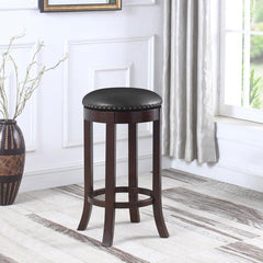 Aboushi Black Swivel Bar Stool