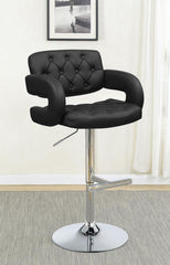 Brandi Black Adjustable Bar Stool