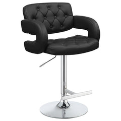 Brandi Black Adjustable Bar Stool