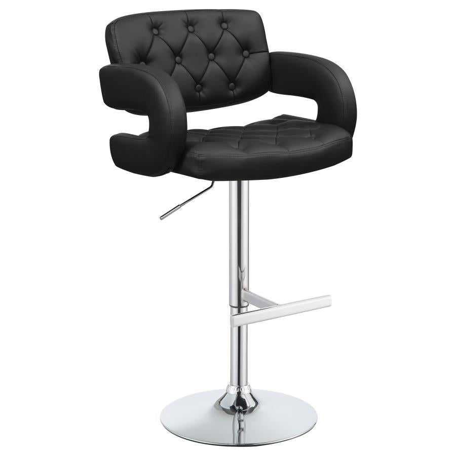 Brandi Black Adjustable Bar Stool