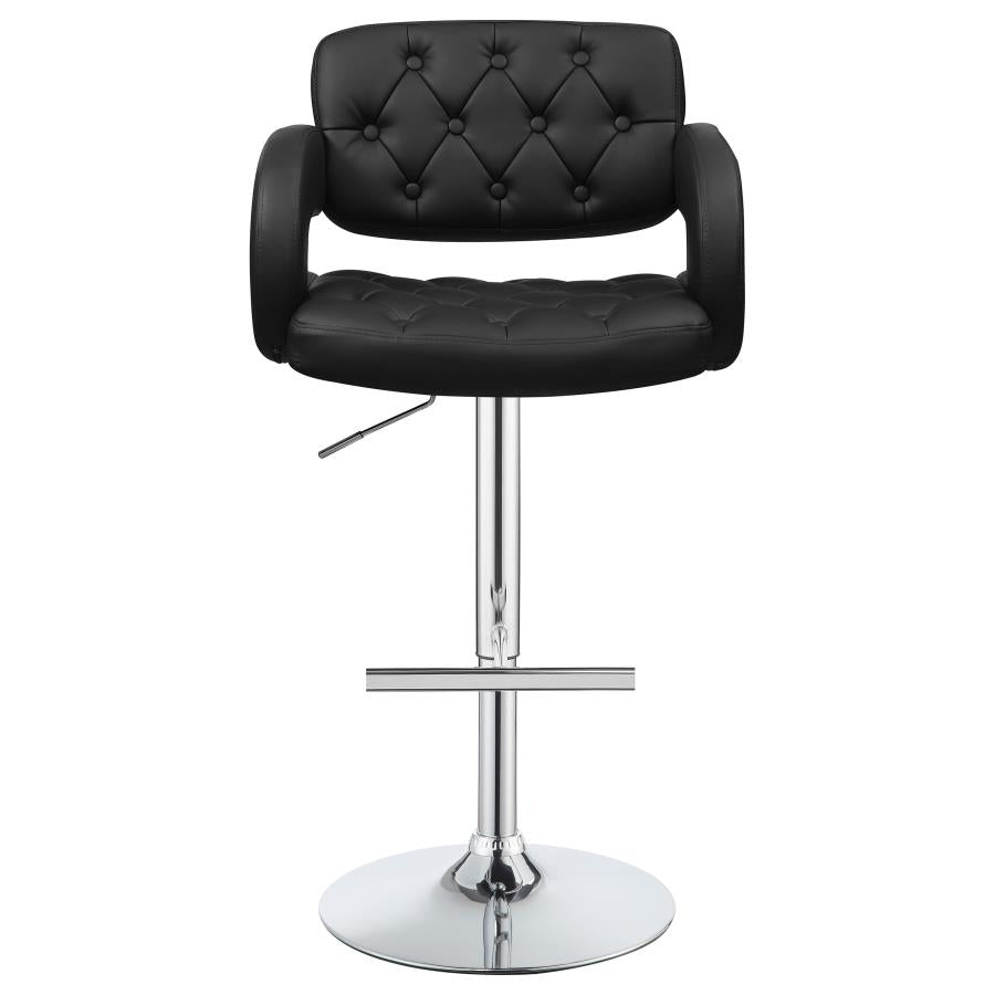 Brandi Black Adjustable Bar Stool