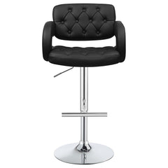 Brandi Black Adjustable Bar Stool