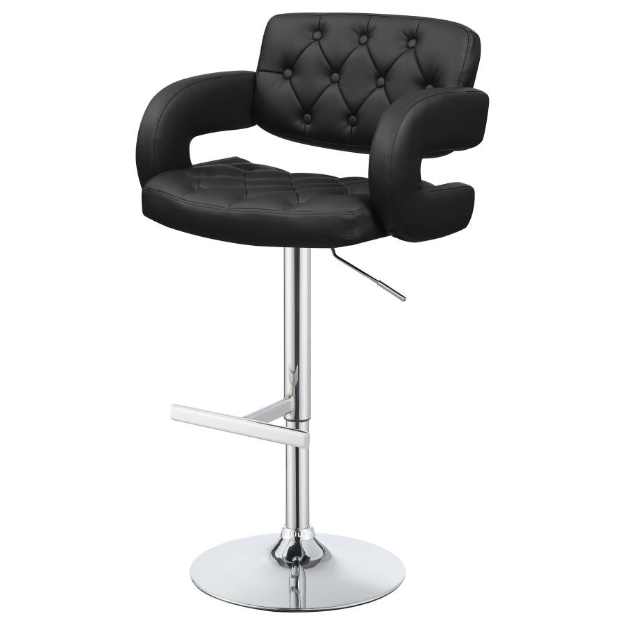 Brandi Black Adjustable Bar Stool