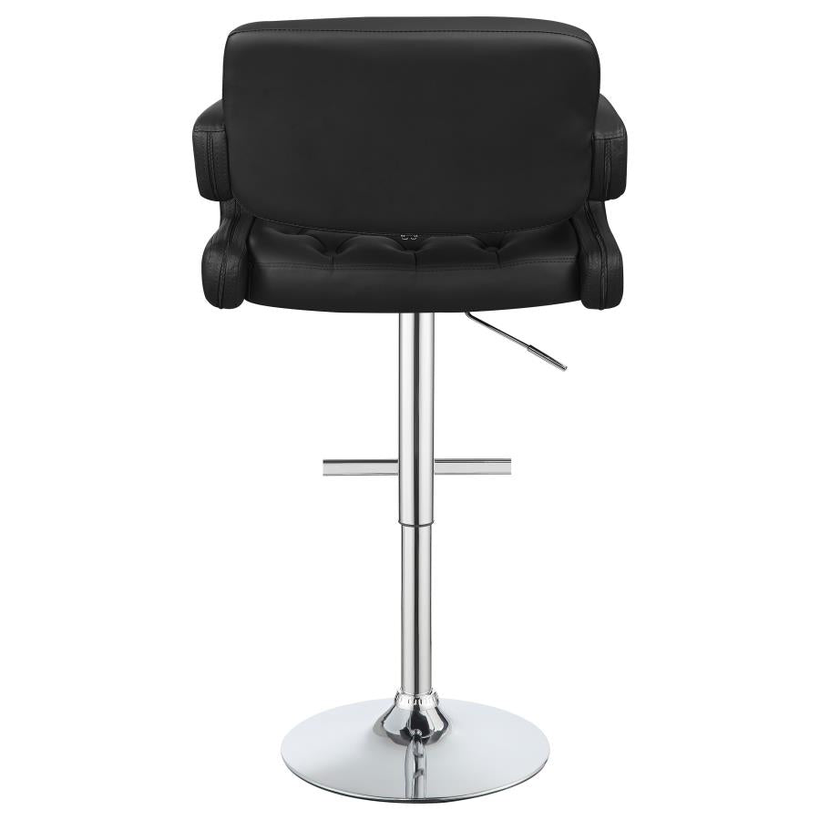 Brandi Black Adjustable Bar Stool