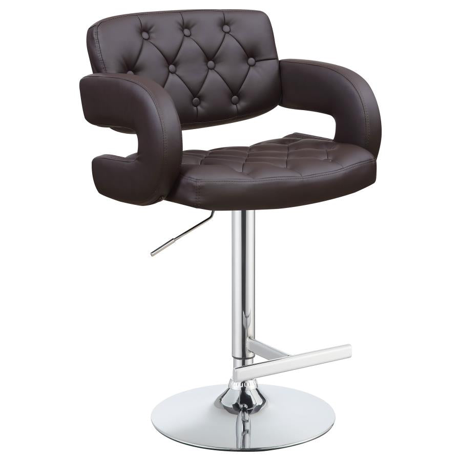 Brandi Brown Adjustable Bar Stool