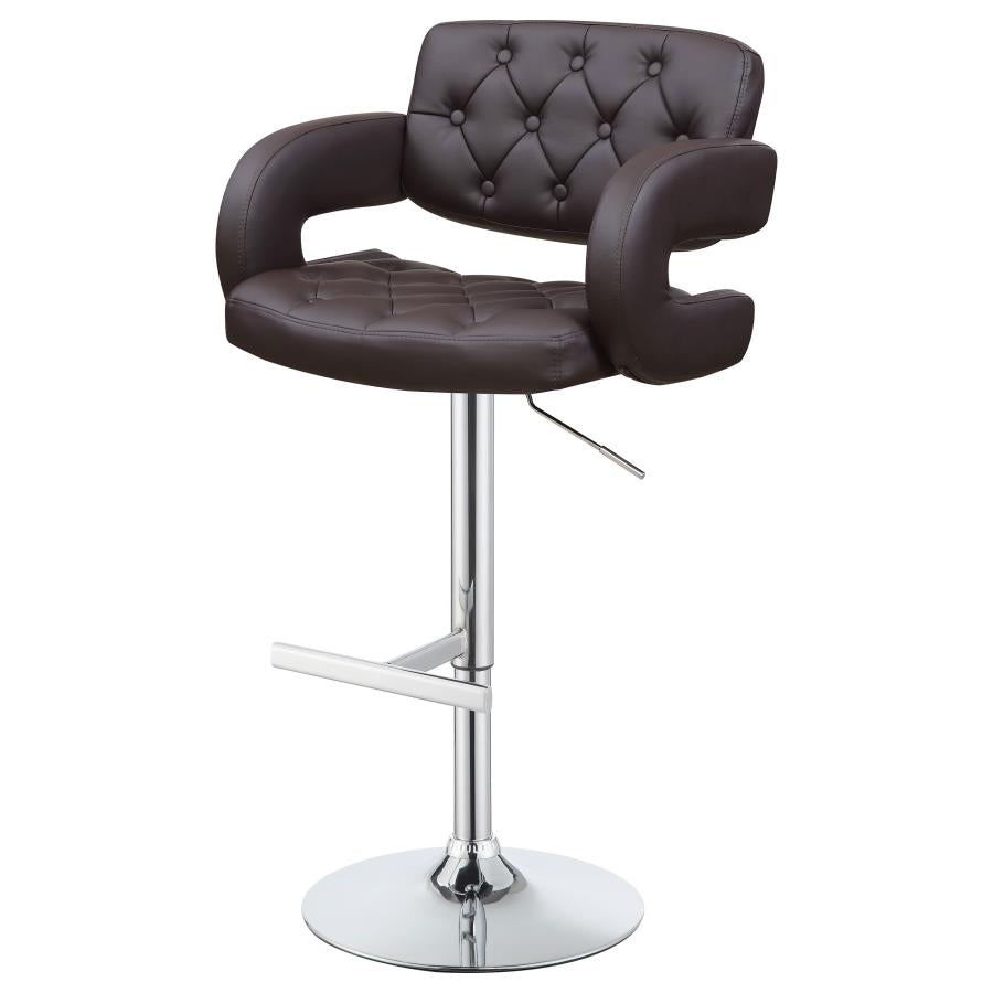 Brandi Brown Adjustable Bar Stool