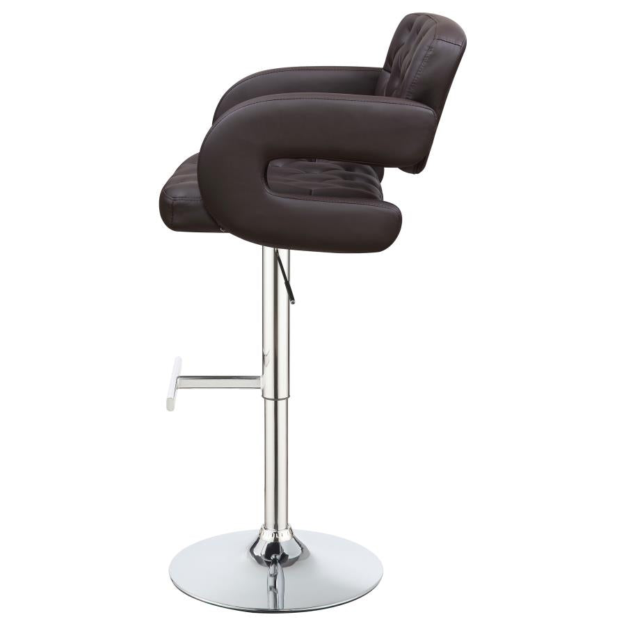 Brandi Brown Adjustable Bar Stool