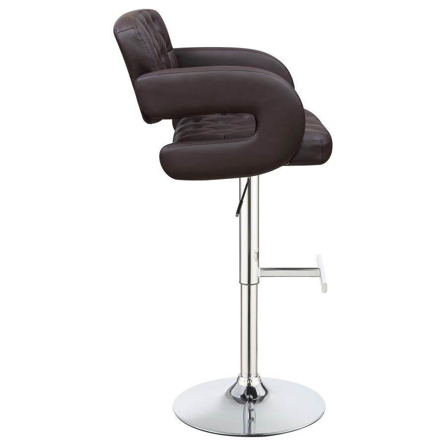 Brandi Brown Adjustable Bar Stool