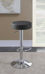 Ramses Black Adjustable Bar Stool