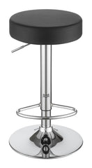 Ramses Black Adjustable Bar Stool