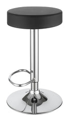 Ramses Black Adjustable Bar Stool