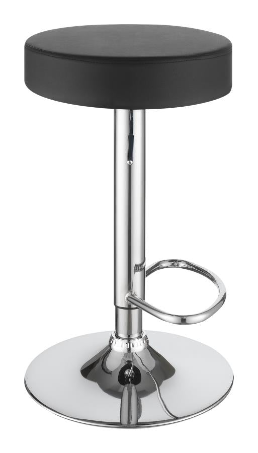 Ramses Black Adjustable Bar Stool