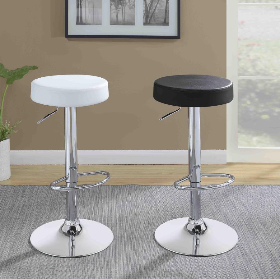 Ramses Black Adjustable Bar Stool