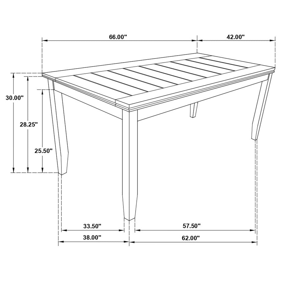 Dalila Grey Dining Table