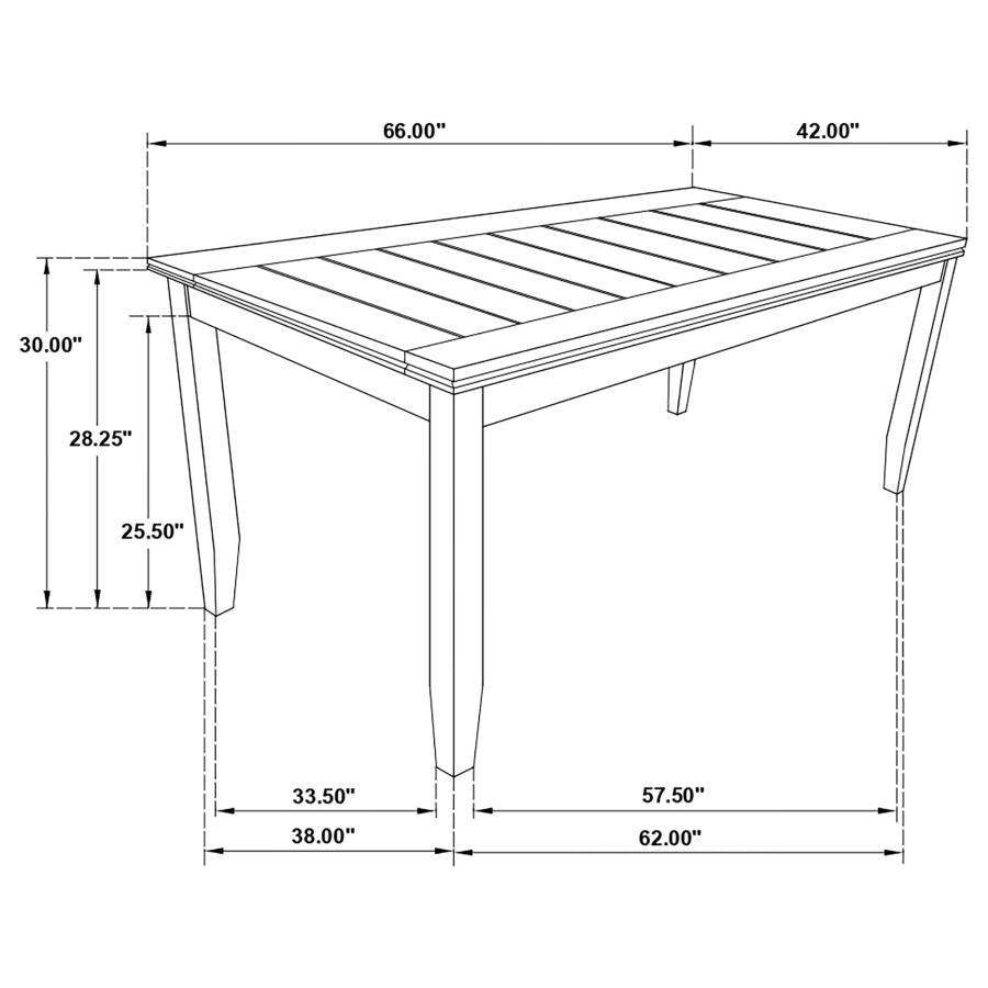 Dalila Brown Dining Table