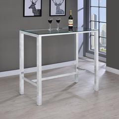 Tolbert Clear Bar Table