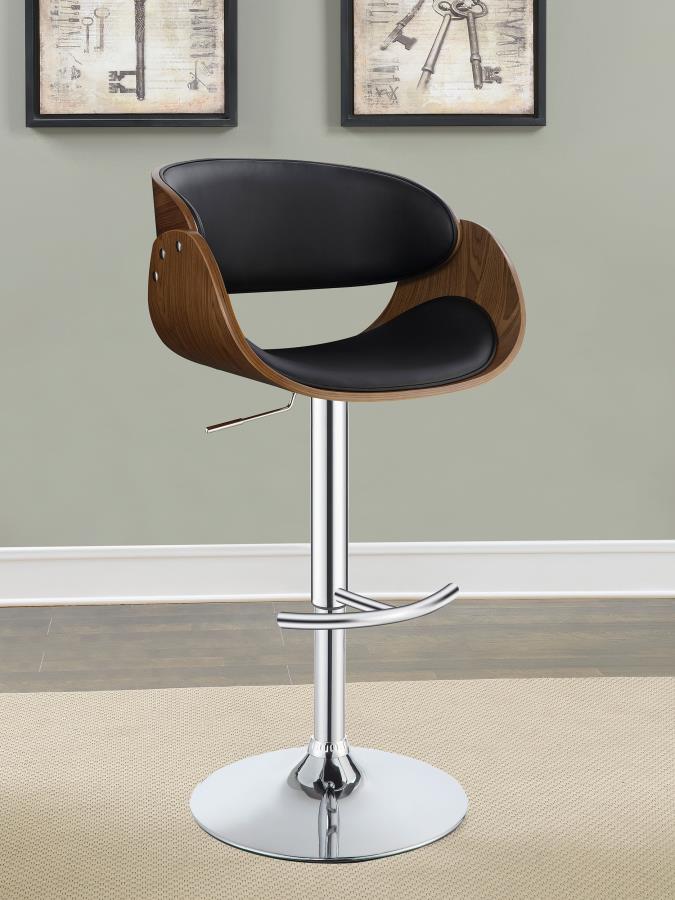 Dana Black Adjustable Bar Stool