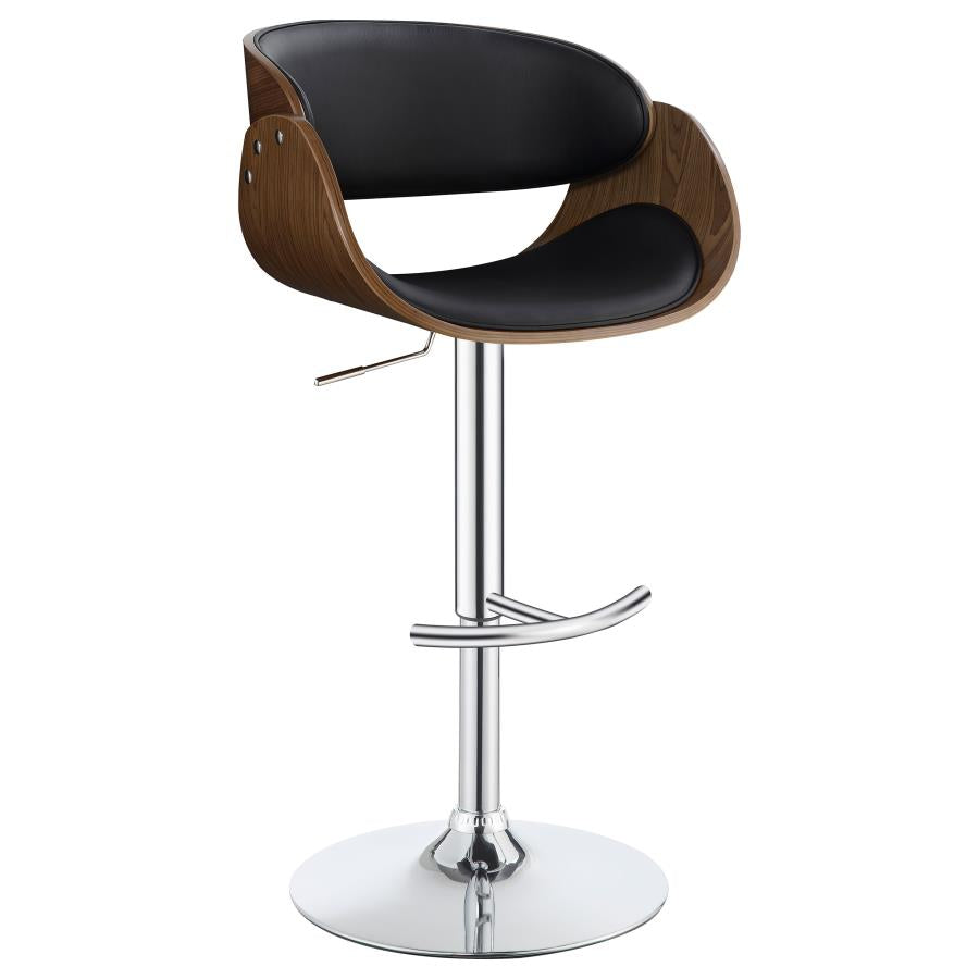 Dana Black Adjustable Bar Stool