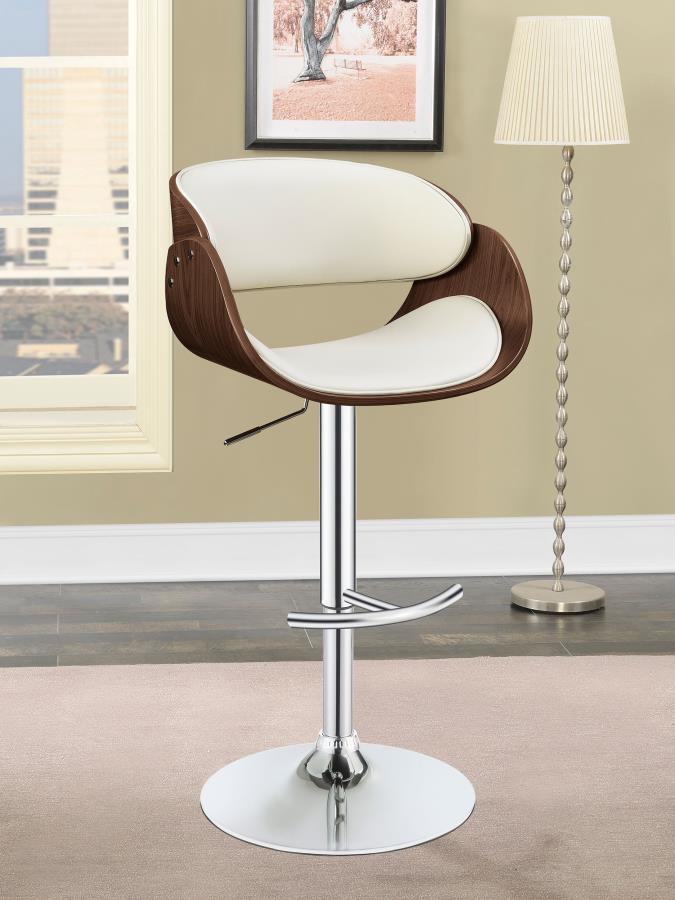 Dana Ivory Adjustable Bar Stool