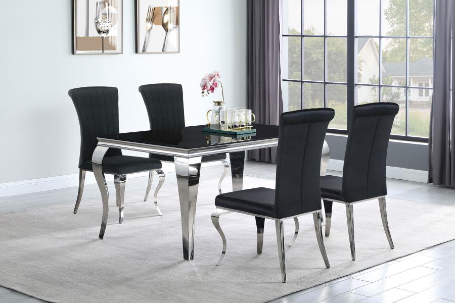 Carone Silver Dining Table