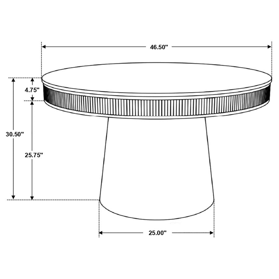 Ortega White Dining Table