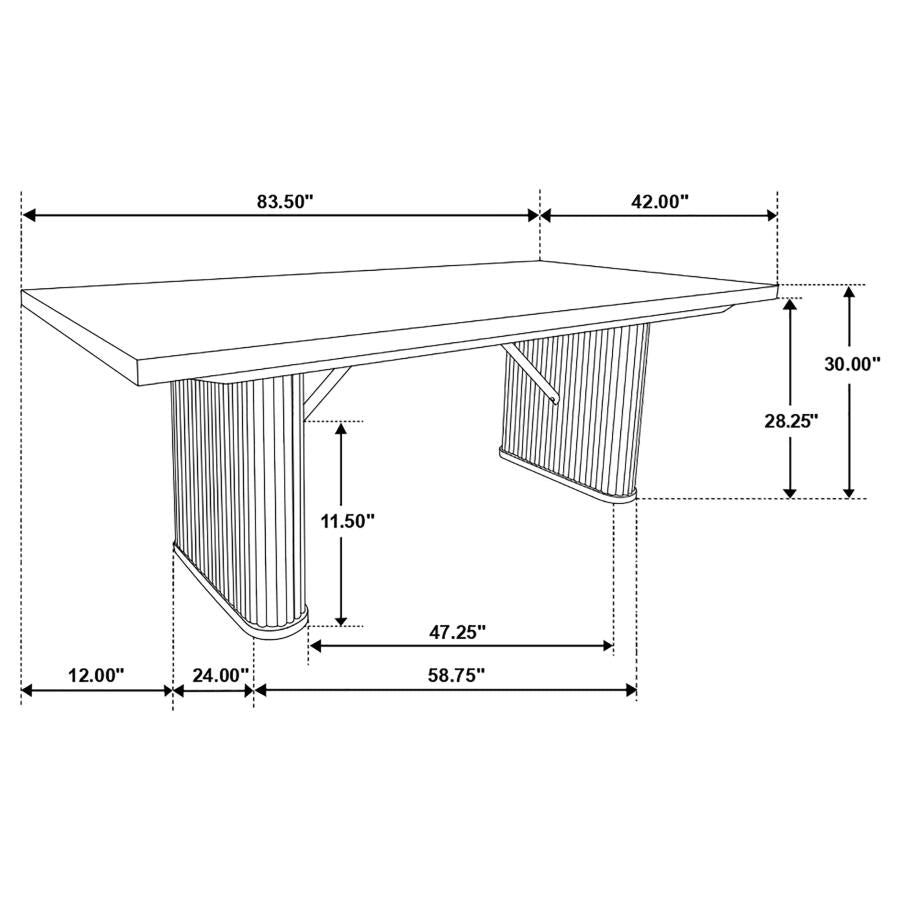 Catherine Black Dining Table