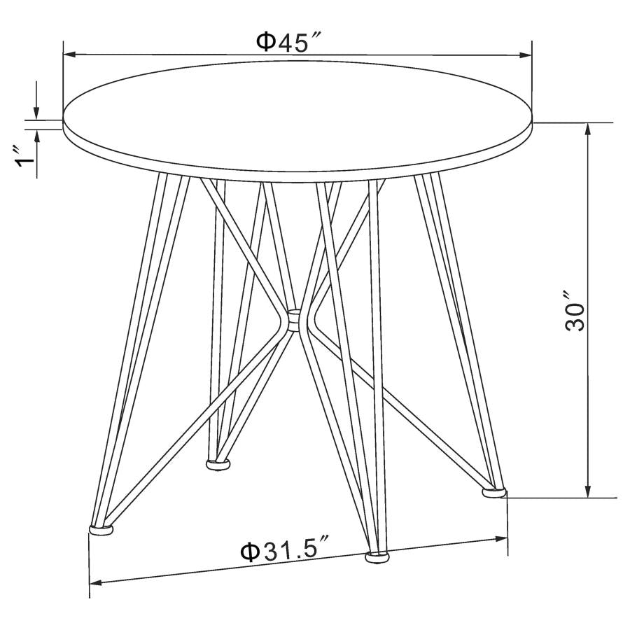 Rennes Black Dining Table