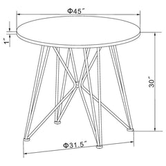 Rennes Black Dining Table