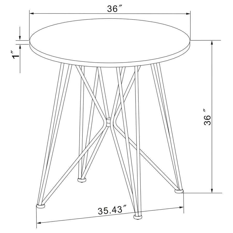 Rennes Black Counter Height Dining Table