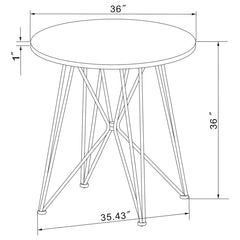 Rennes Black Counter Height Dining Table