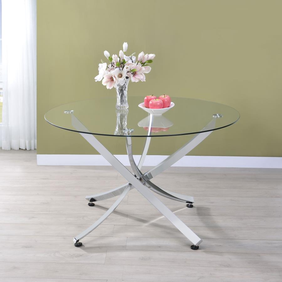 Beckham Silver Dining Table