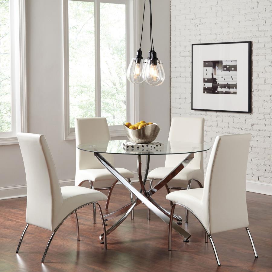 Beckham Silver Dining Table