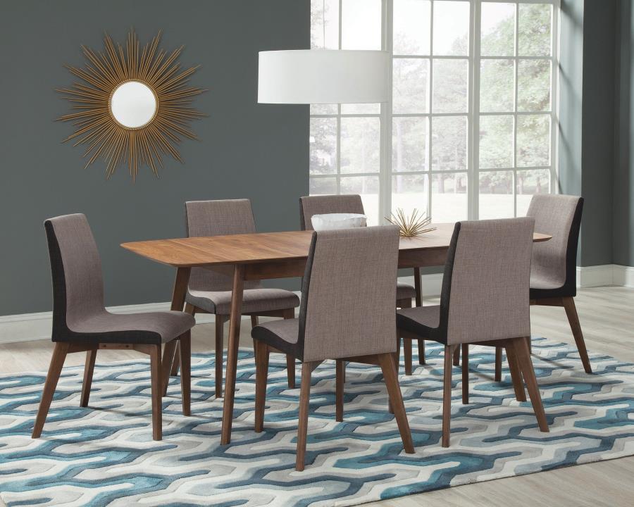 Redbridge Brown Butterfly Leaf Dining Table