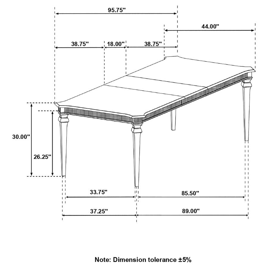 Evangeline Silver Dining Table