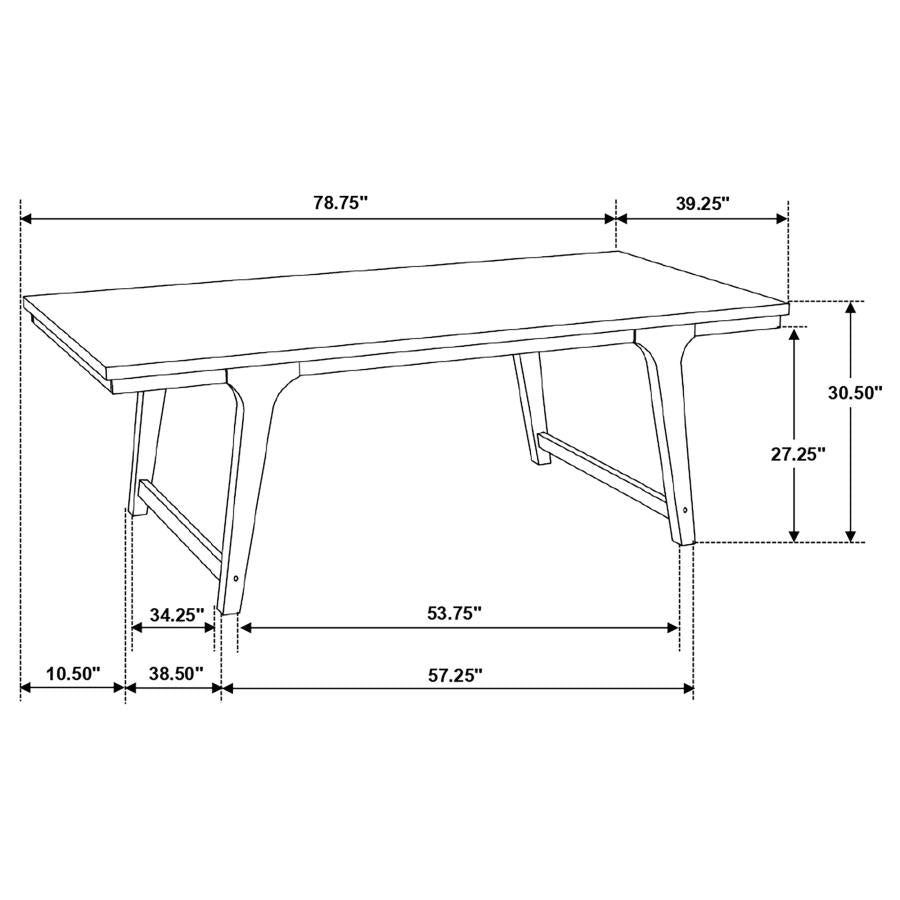 Reynolds Brown Dining Table