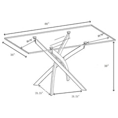 Carmelo Silver Dining Table