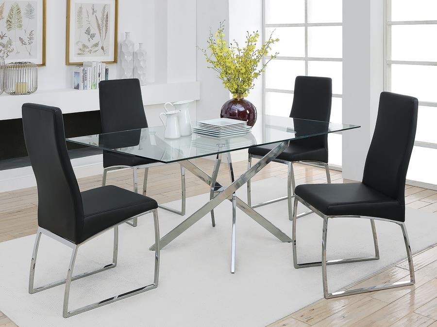 Carmelo Silver Dining Table