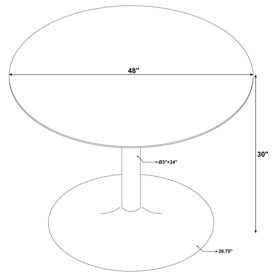 Bartole White Dining Table