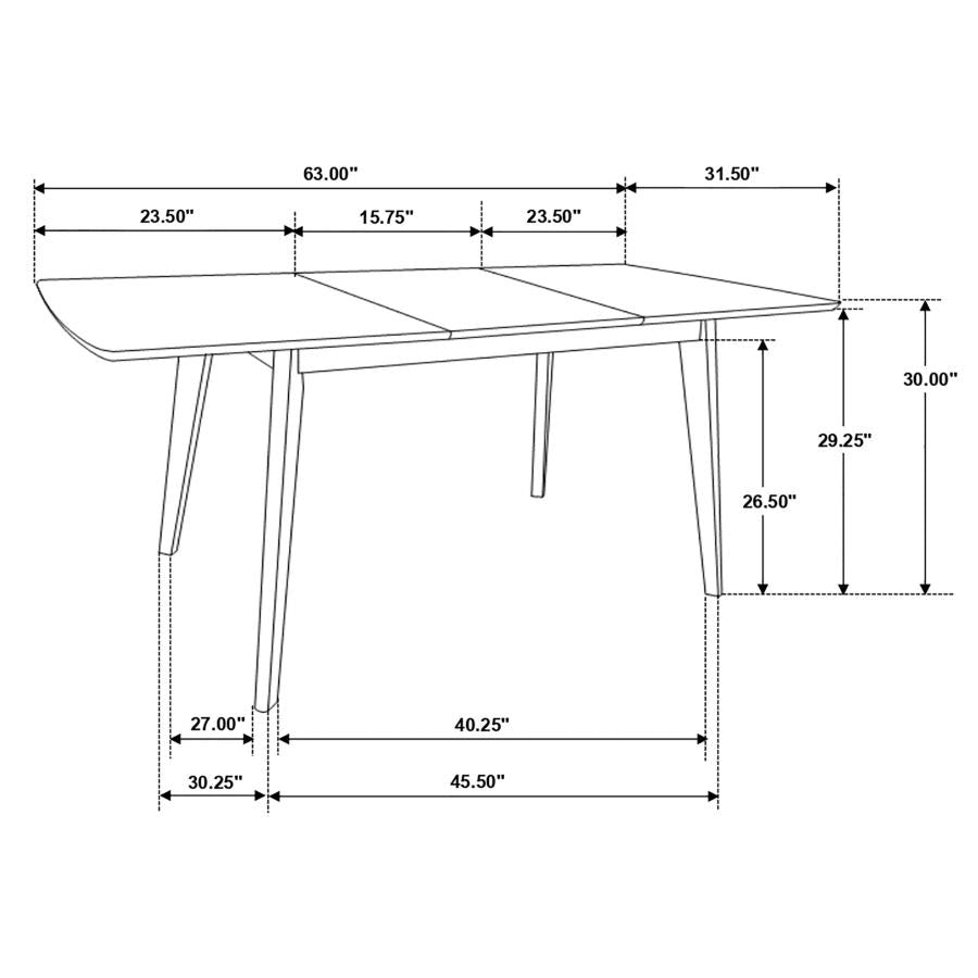 Alfredo Brown Dining Table