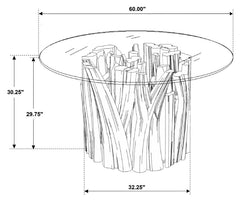 Asbury Brown Dining Table