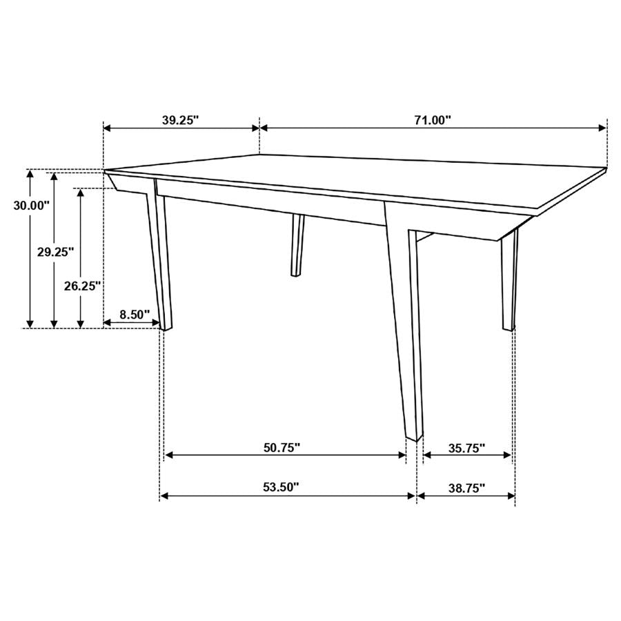 Nogales Brown Dining Table