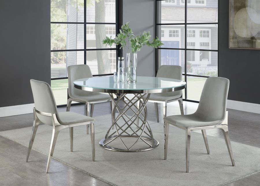 Irene Silver Dining Table