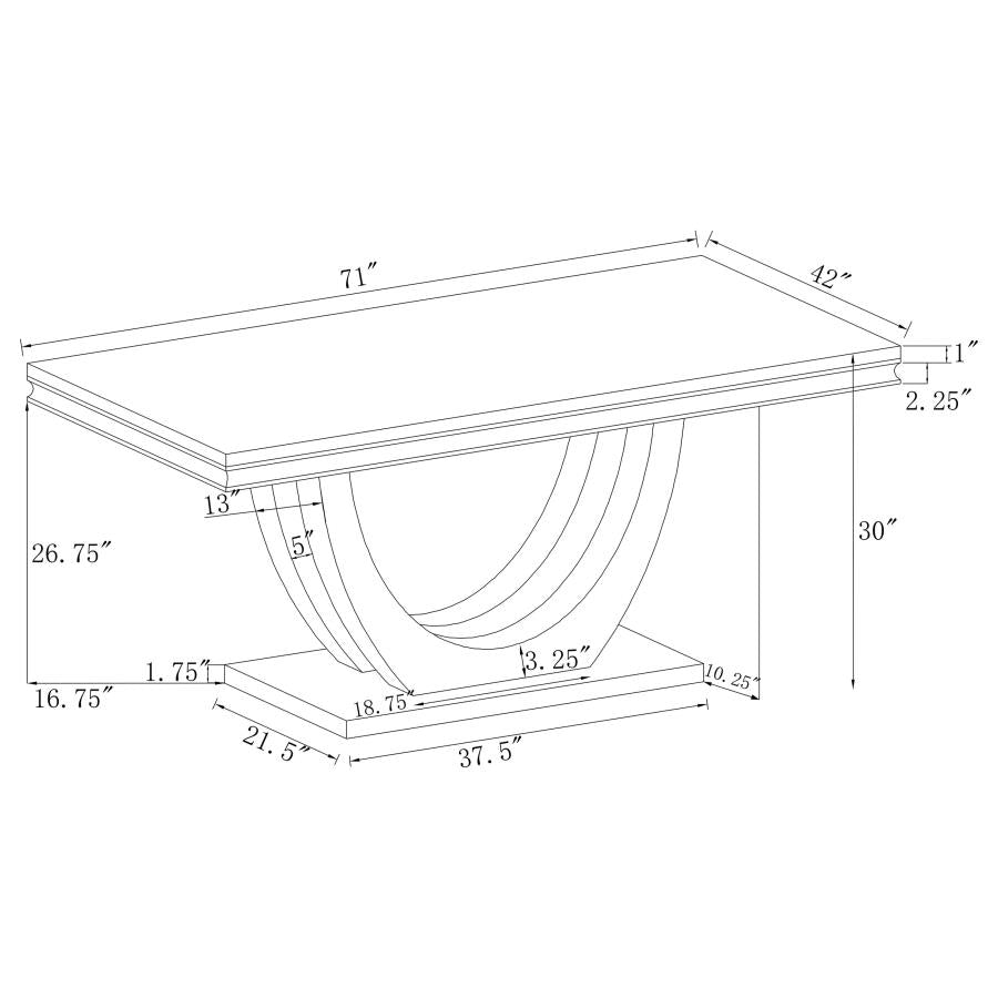 Kerwin White Dining Table