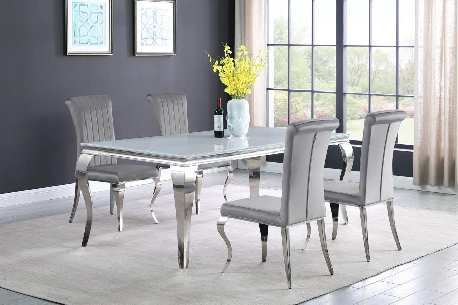 Carone Silver Dining Table