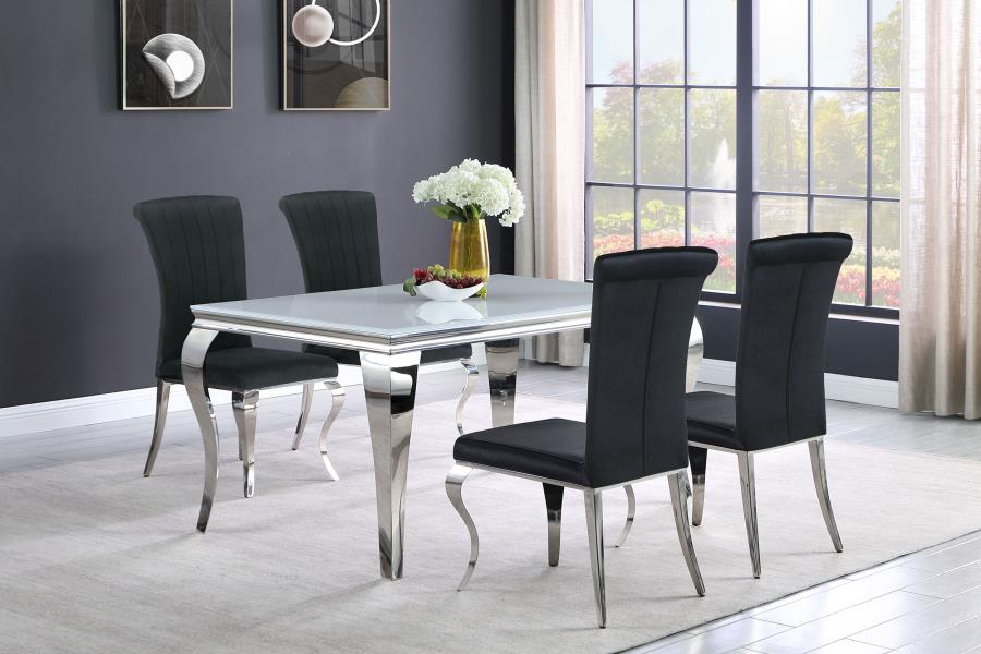 Carone Silver Dining Table