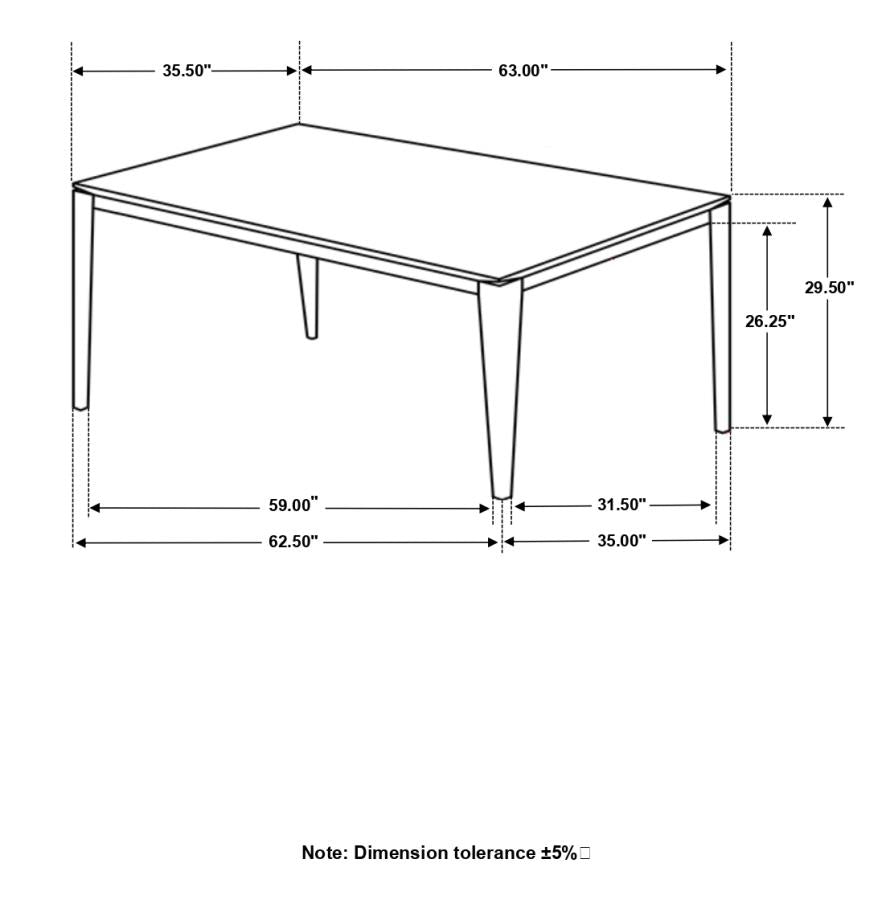 Stevie Grey Dining Table