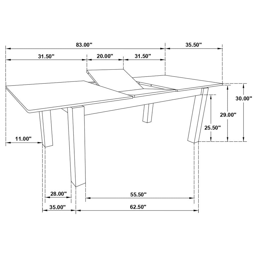 Jakob Black Dining Table