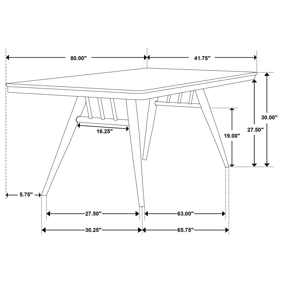 Wes Brown Dining Table